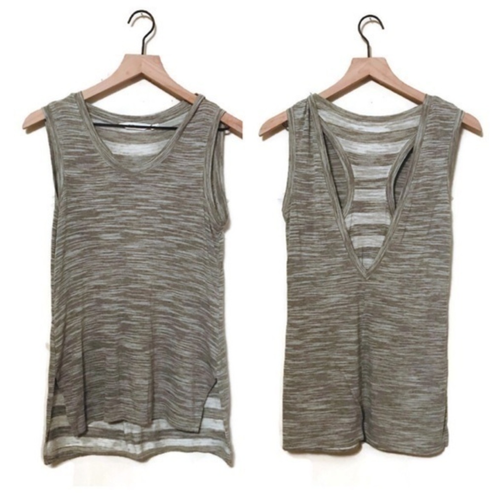 Athleta Gray Layered Tank Top size xs